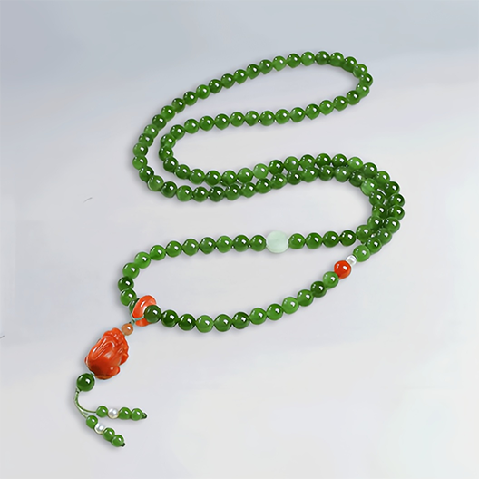 Hetian Jade & South Red Agate Pixiu Bracelet – A Quiet Grace, A Gentle Presence
