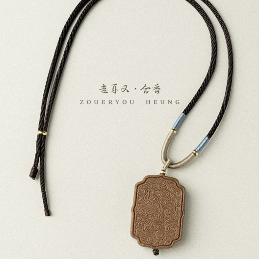 Traditional handcrafted incense pendant - Natural herbal handmade incense pendant