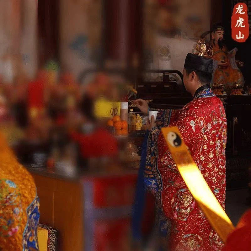 2026 Longhushan Hand-Painted Five Thunder Five Paths Thangka Pendant - Peace and Wealth-Attracting Hand-Painted Thangka Necklace