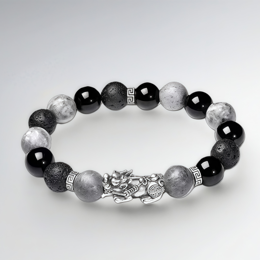 Sterling Silver Pixiu Bracelet - Taoist Feng Shui Bracelet