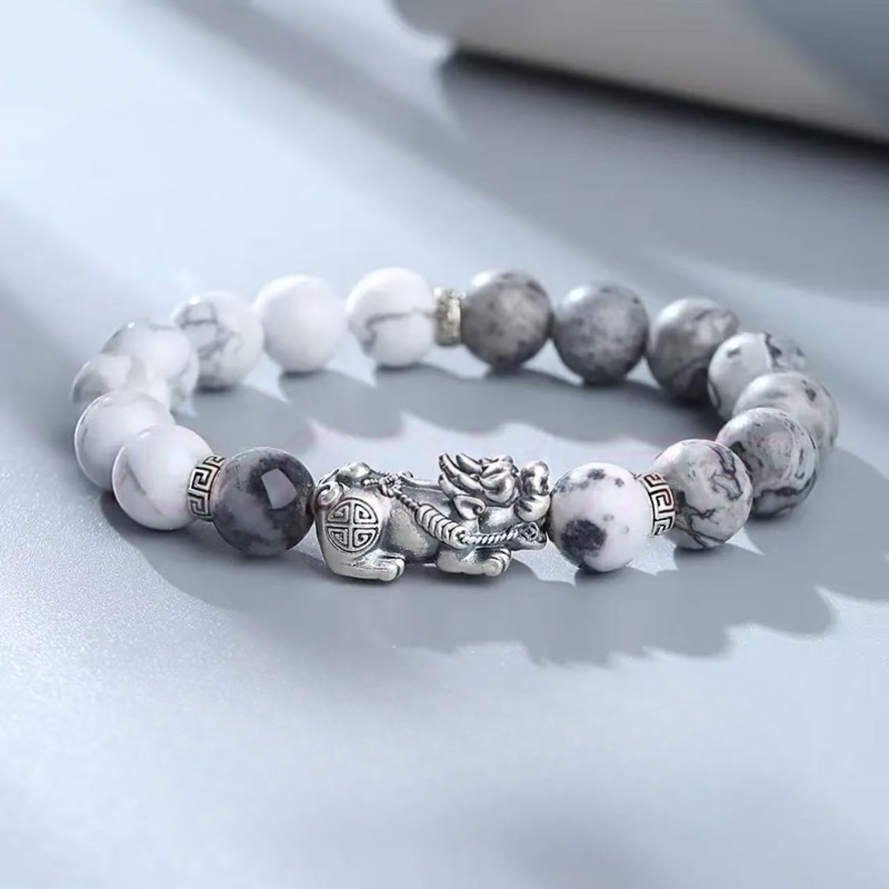 Sterling Silver Pixiu Bracelet - Taoist Feng Shui Bracelet