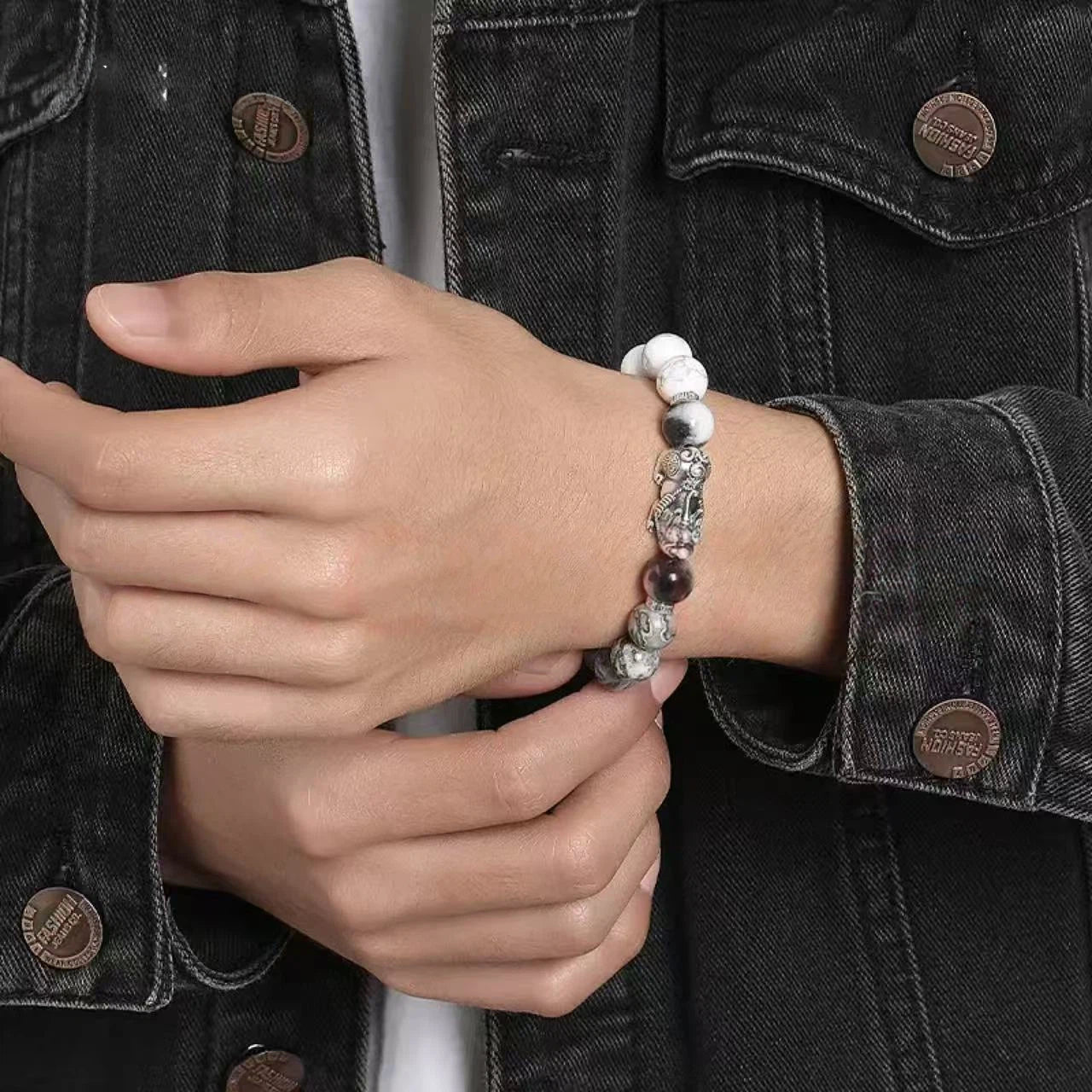 Sterling Silver Pixiu Bracelet - Taoist Feng Shui Bracelet
