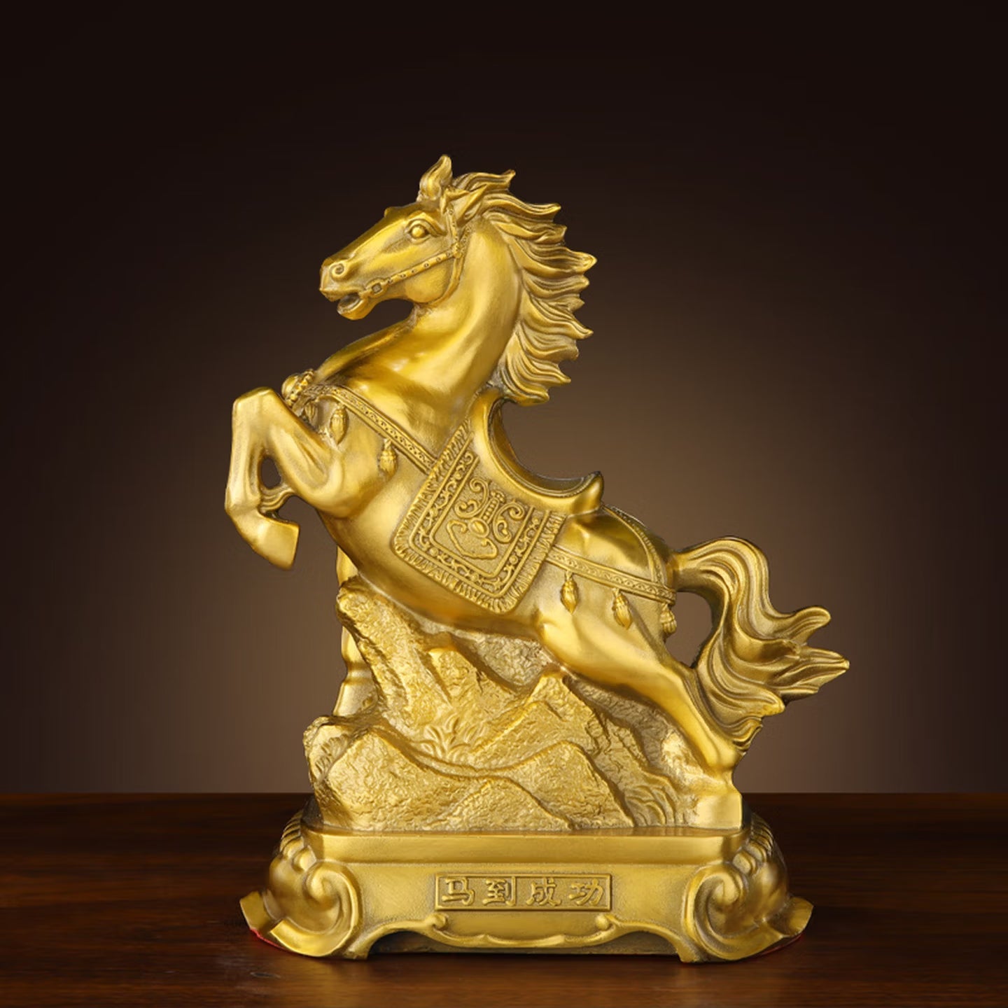 This horse zodiac figurine is made of pure brass. - Twelve Zodiac animal figurines made of pure brass.