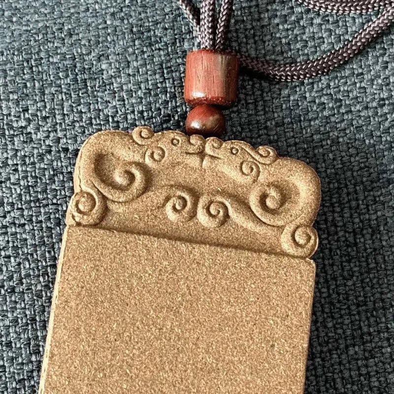 Handcrafted Incense Peace Plaque – Rose Square Car Hanging Ornament & Necklace Pendant