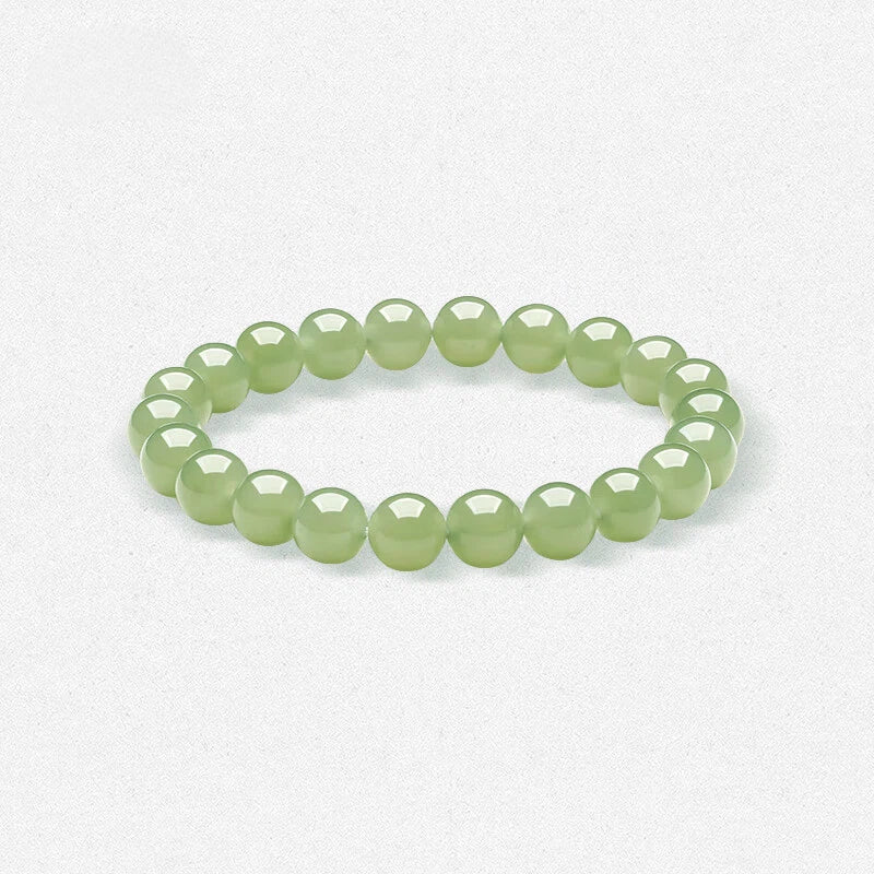Hetian Jade Beaded Bracelet – A Touch of Serenity, A Legacy of Harmony