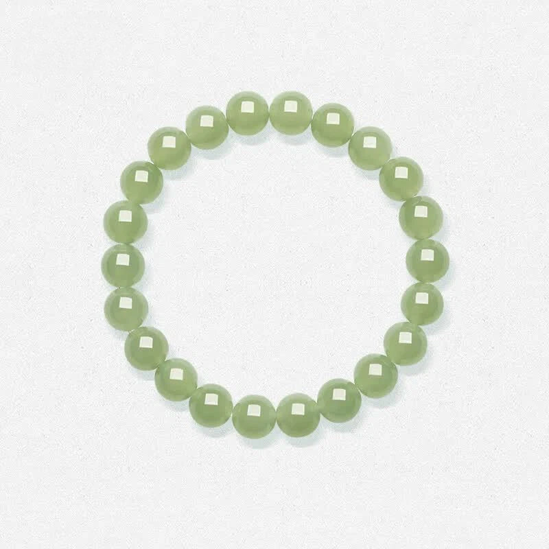 Hetian Jade Beaded Bracelet – A Touch of Serenity, A Legacy of Harmony