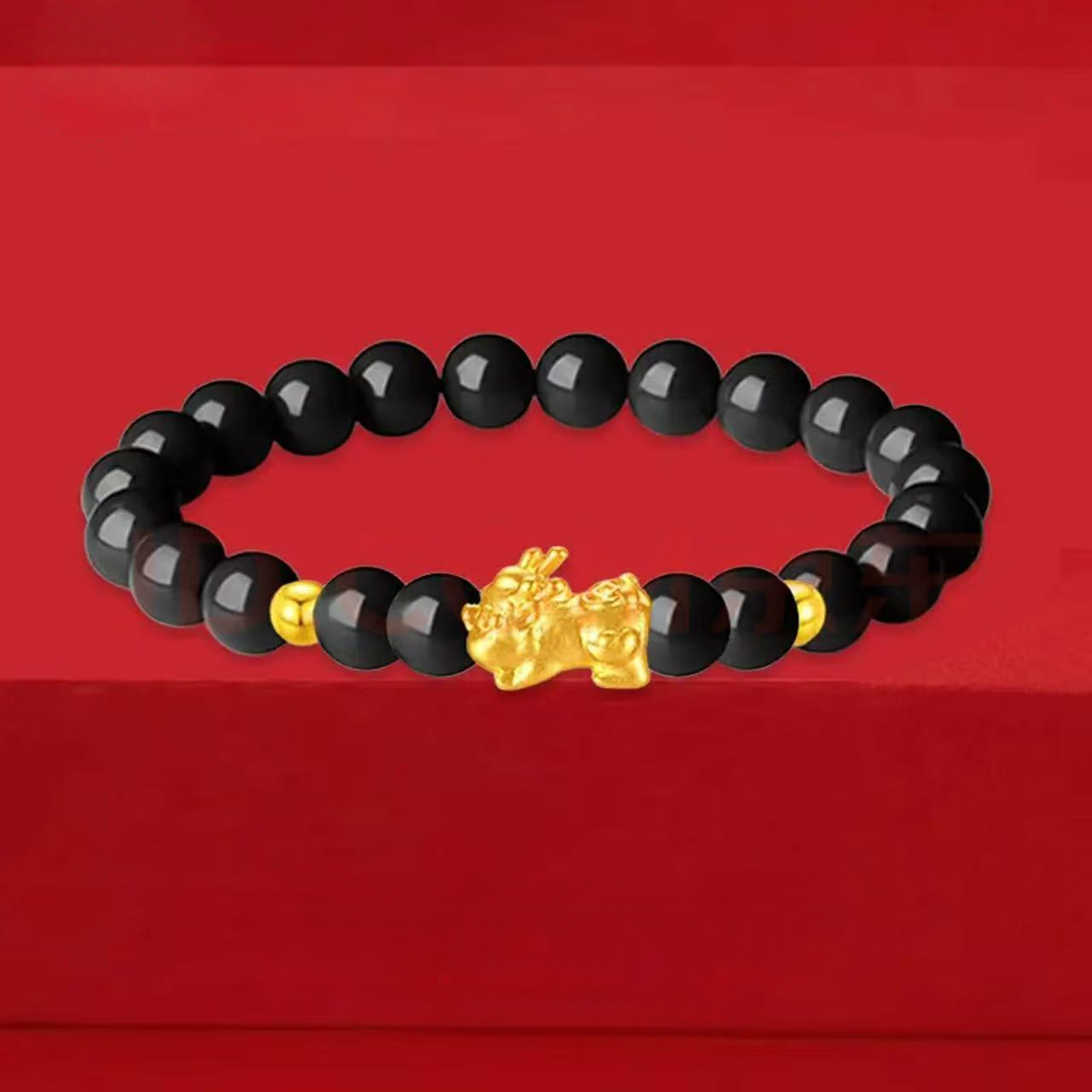 Pure gold Pixiu baby bracelet - gold bracelet for women