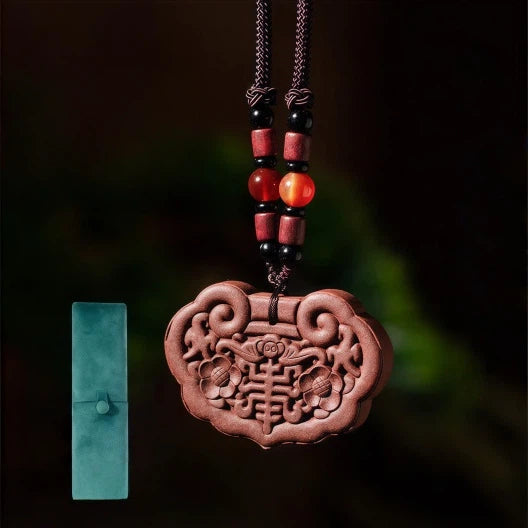 Fragrant sachet pendant for personal wear - Traditional handcrafted natural incense necklace