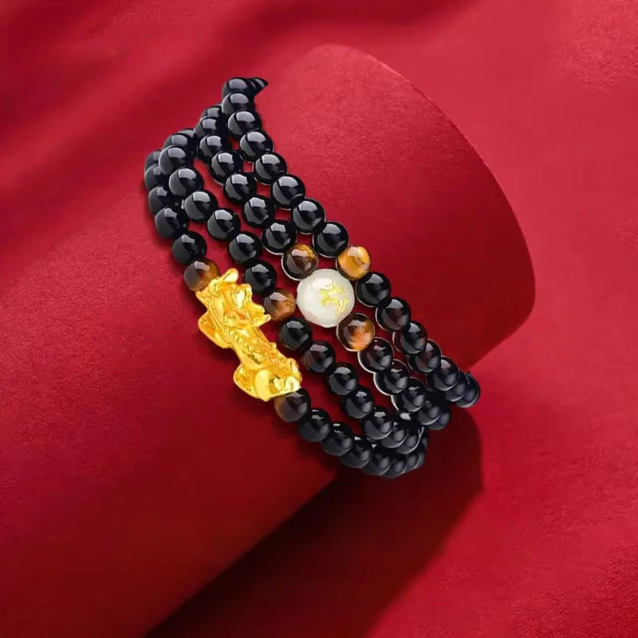 Gold Pixiu Zodiac Bracelet - Pure Gold Bracelet for Your Birth Year