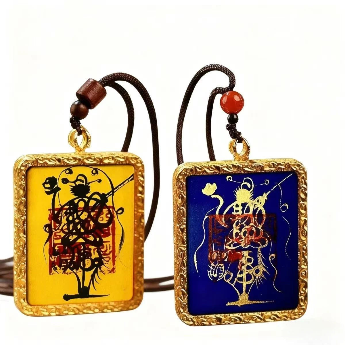 2026 Longhu Mountain Blessing Ceremony - Five Wealth Gods Thangka Taoist Pendant