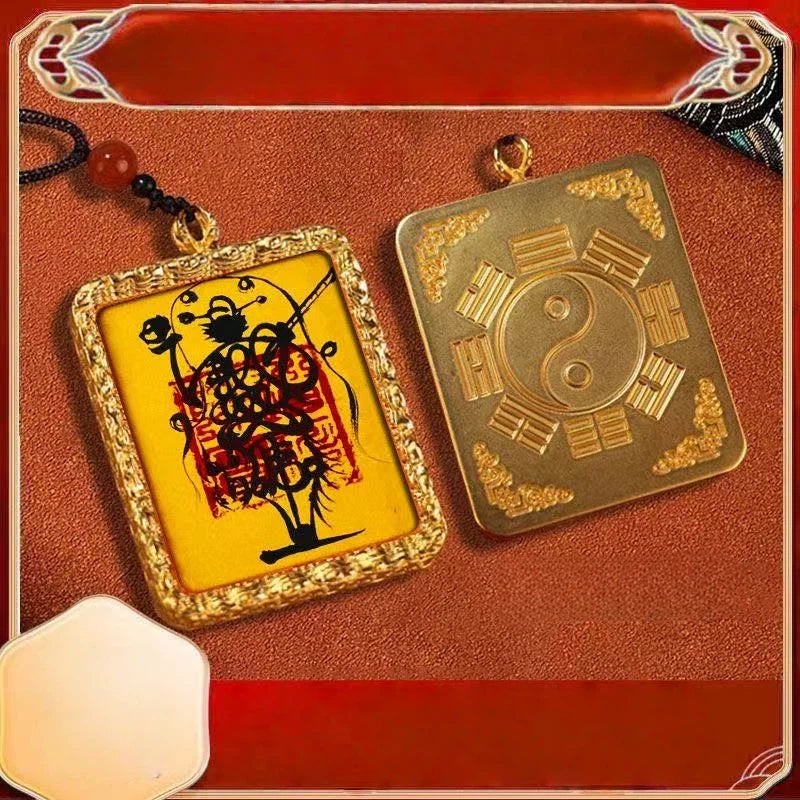 2026 Longhu Mountain Blessing Ceremony - Five Wealth Gods Thangka Taoist Pendant
