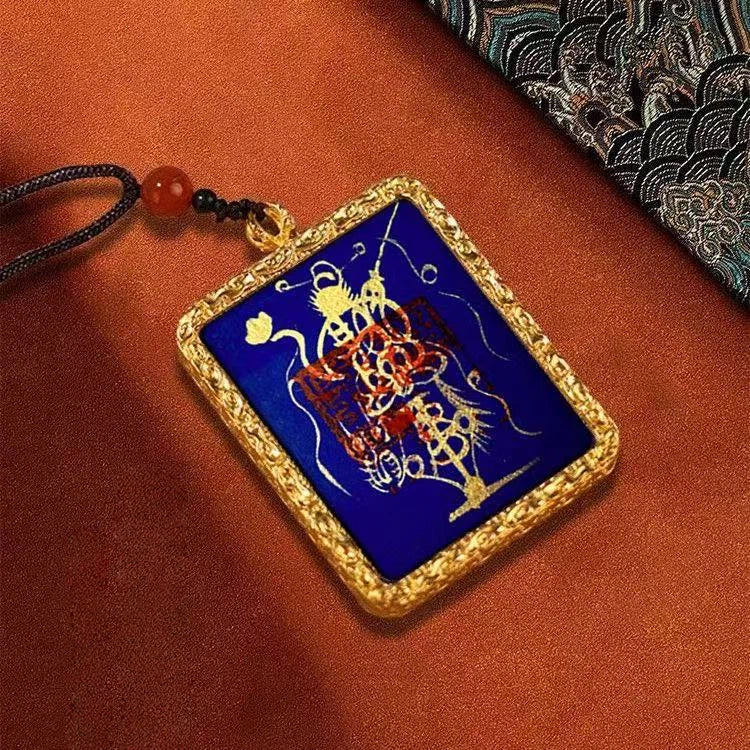 2026 Longhu Mountain Blessing Ceremony - Five Wealth Gods Thangka Taoist Pendant