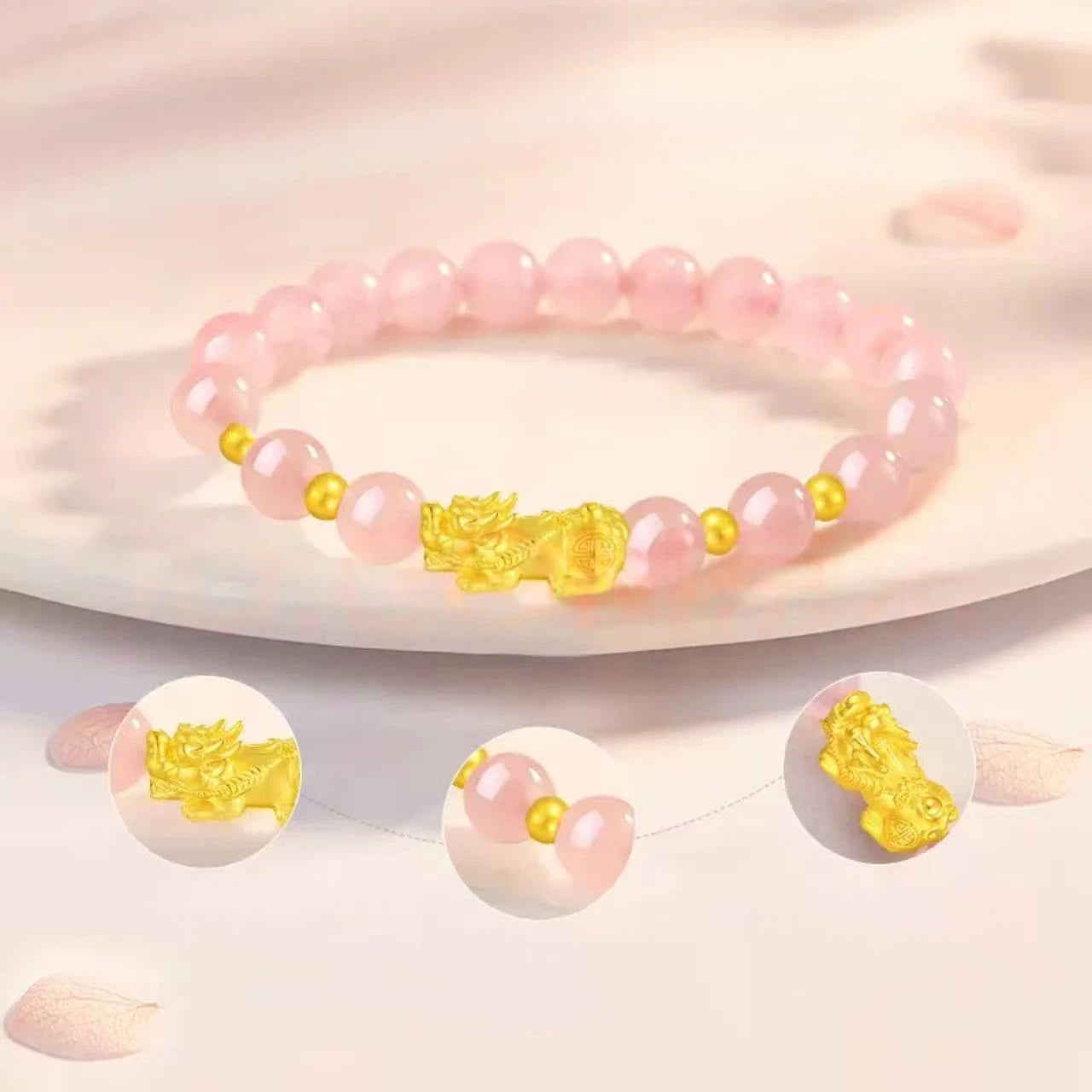 Women's gold Pixiu bracelet - pure gold bracelet