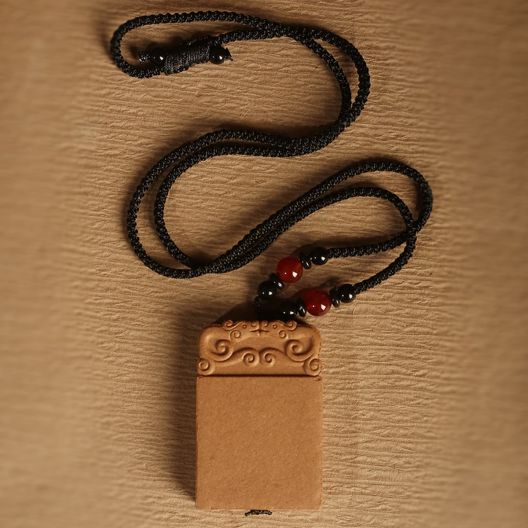 A long-lasting, fragrant amulet for warding off evil spirits - an ambergris necklace for car or personal wear.