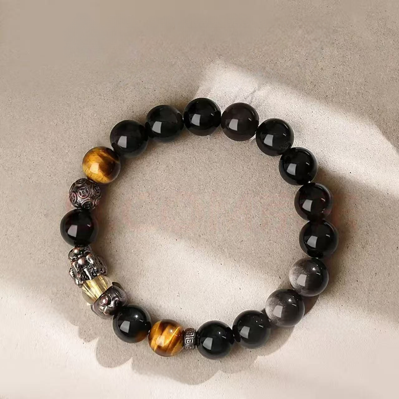 Obsidian Pixiu Bracelet - Taoist Energy Bracelet