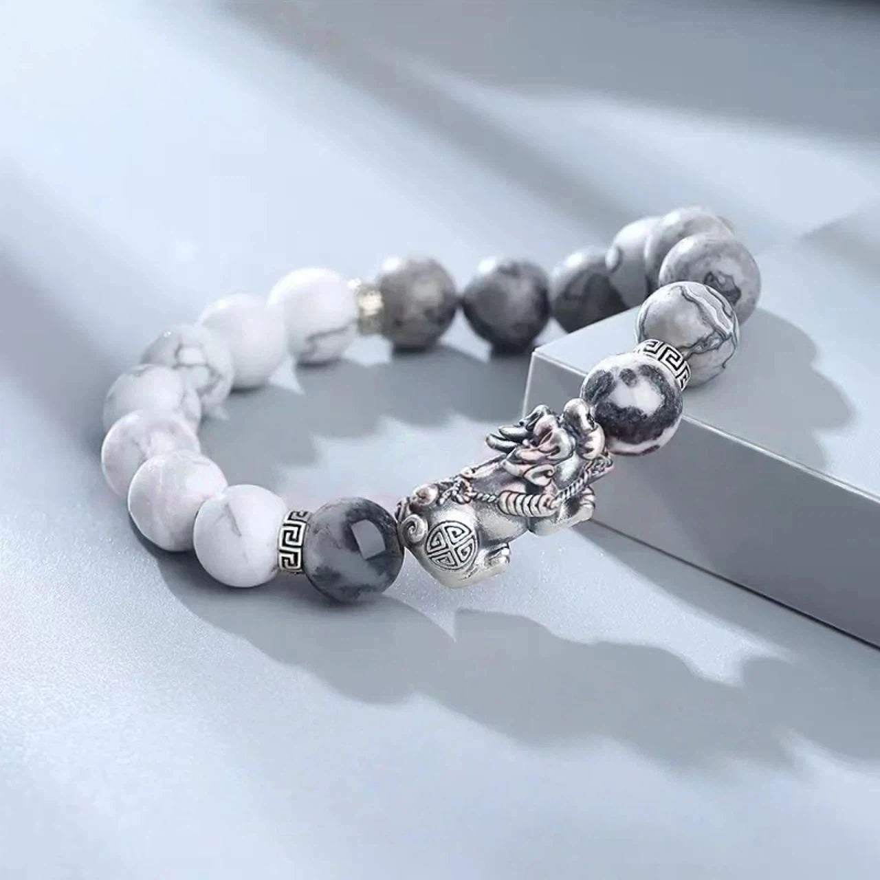 Sterling Silver Pixiu Bracelet - Taoist Feng Shui Bracelet