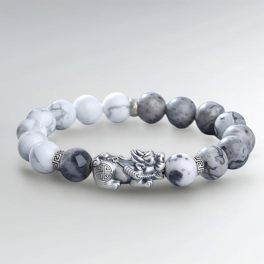 Sterling Silver Pixiu Bracelet - Taoist Feng Shui Bracelet