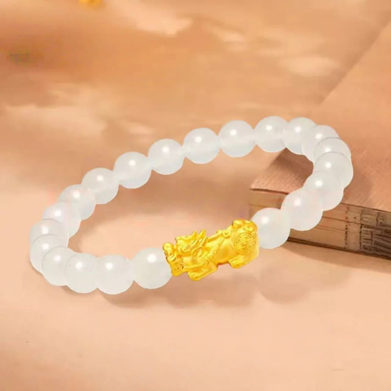 18K Gold Pixiu Pure Gold Bracelet - Feng Shui Bracelet