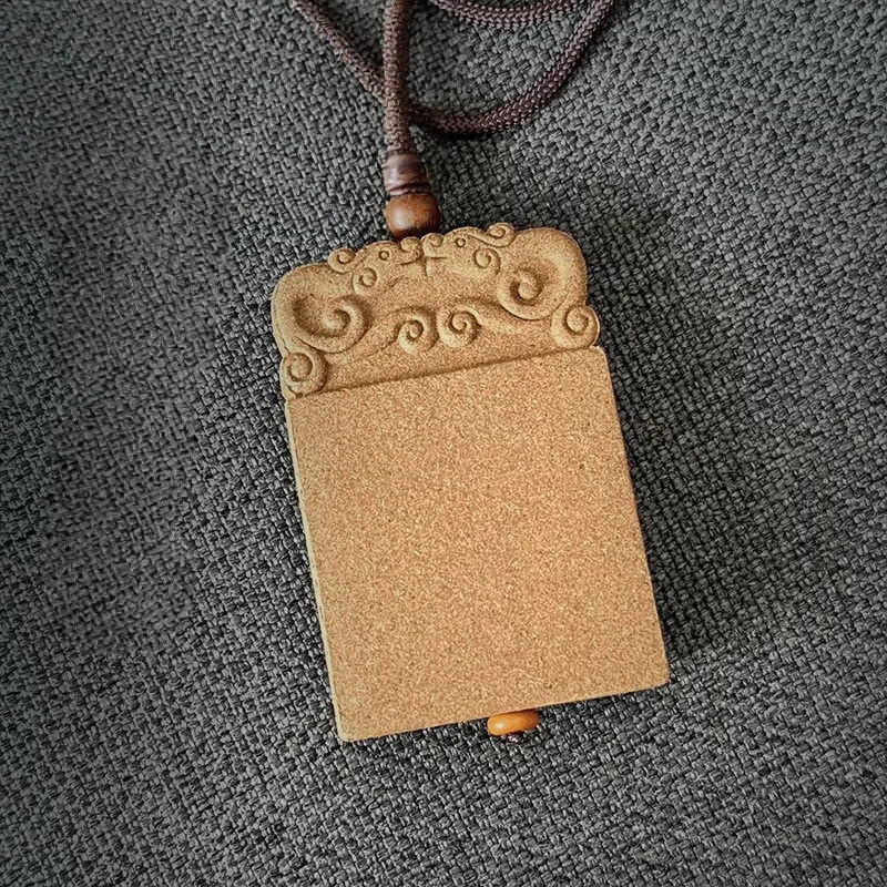Handcrafted Incense Peace Plaque – Rose Square Car Hanging Ornament & Necklace Pendant