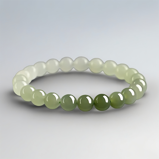 Hetian Jade Gradient Bracelet – A Liquid Glow, A Gentle Presence