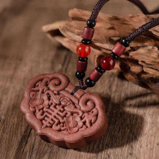 Fragrant sachet pendant for personal wear - Traditional handcrafted natural incense necklace