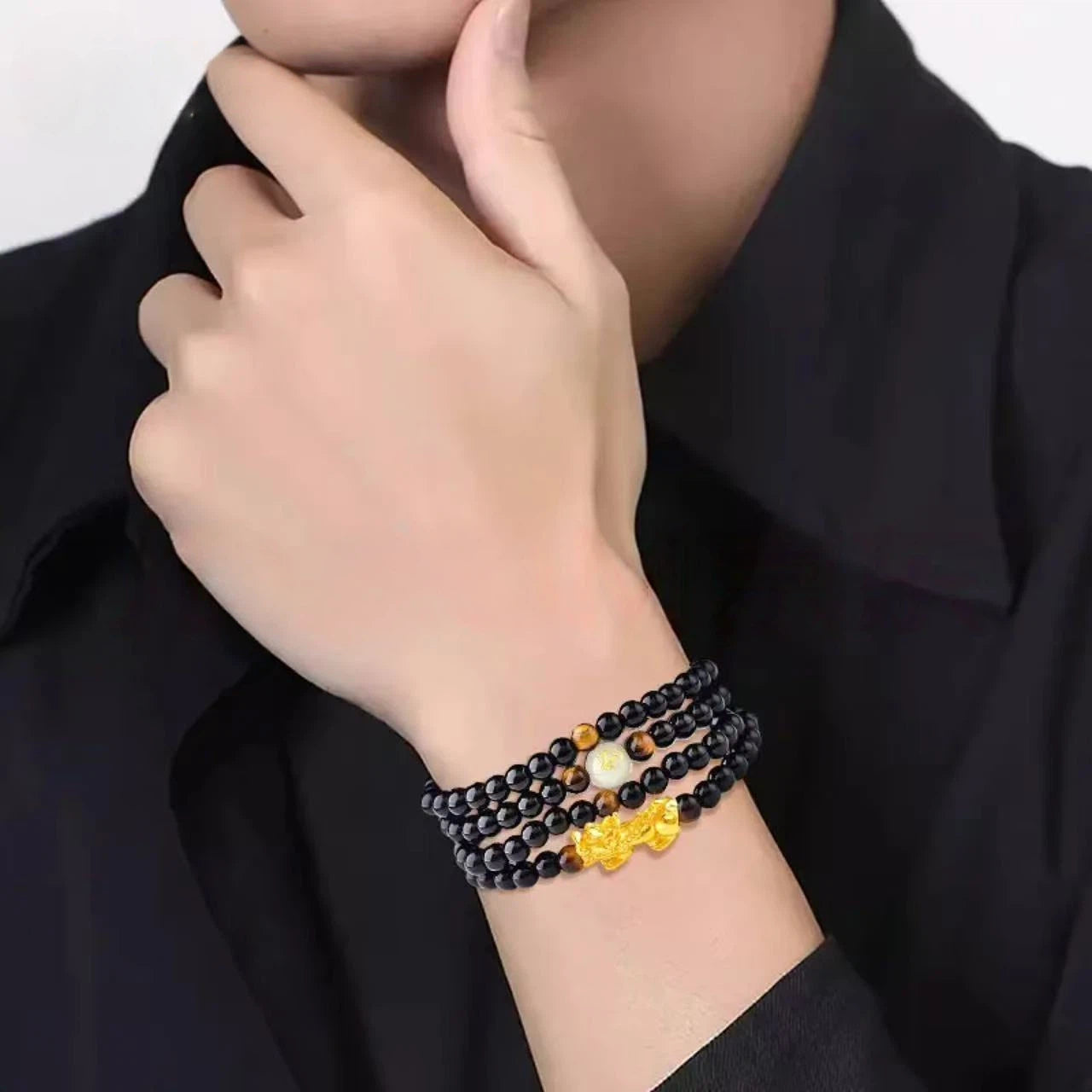 Gold Pixiu Zodiac Bracelet - Pure Gold Bracelet for Your Birth Year