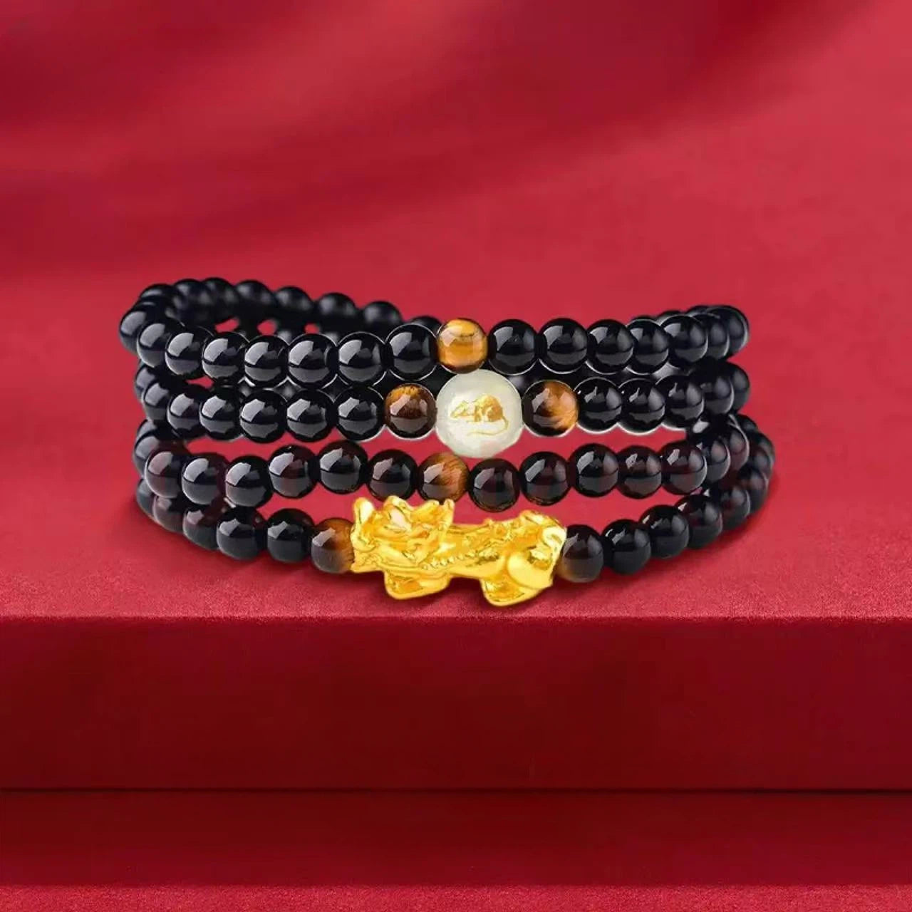 Gold Pixiu Zodiac Bracelet - Pure Gold Bracelet for Your Birth Year