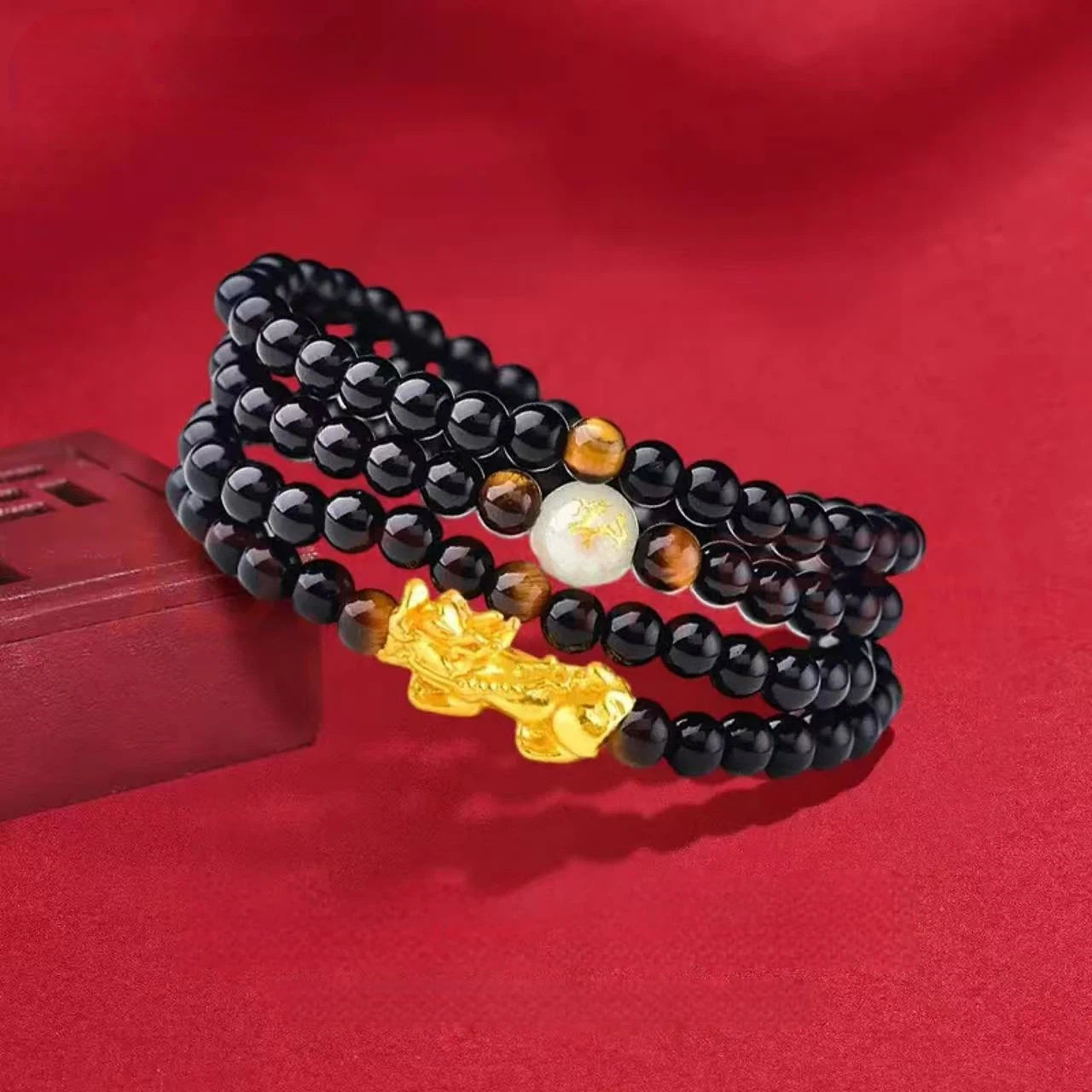 Gold Pixiu Zodiac Bracelet - Pure Gold Bracelet for Your Birth Year