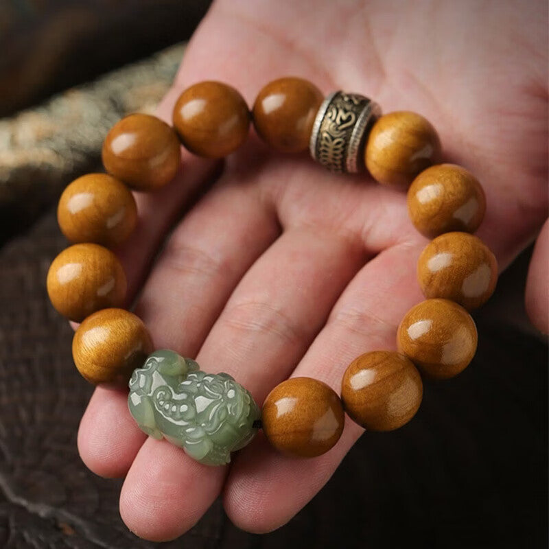 Golden Nanmu Pixiu Bracelet – A Collector‘s Piece for the Year of the Horse
