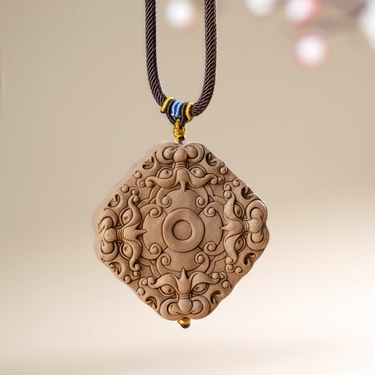 Natural herbal medicine blended necklace - handmade fragrant bead pendant/charm