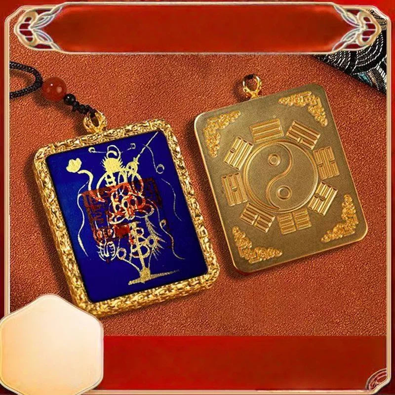 2026 Longhu Mountain Blessing Ceremony - Five Wealth Gods Thangka Taoist Pendant