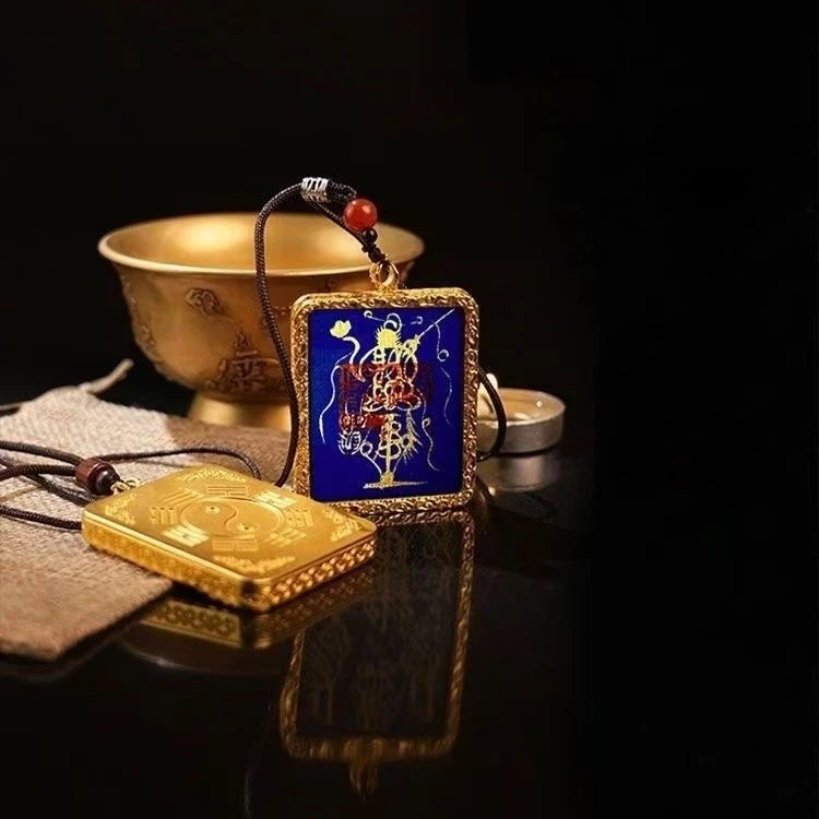 2026 Longhu Mountain Blessing Ceremony - Five Wealth Gods Thangka Taoist Pendant