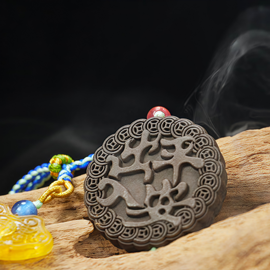 Fragrant sachet pendant, peace pendant amulet - Traditional Chinese Medicine blended incense pendant