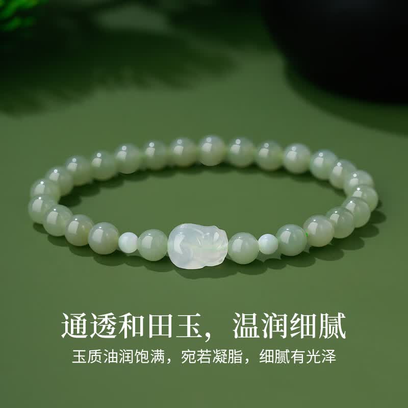 Hetian Jade Pixiu Bracelet – A Guardian of Fortune, A Blessing of Peace