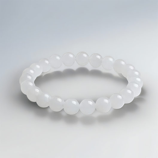 White Hetian Jade Beaded Bracelet – A String of Quality, A Circle of Grace
