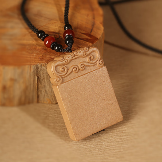 A long-lasting, fragrant amulet for warding off evil spirits - an ambergris necklace for car or personal wear.