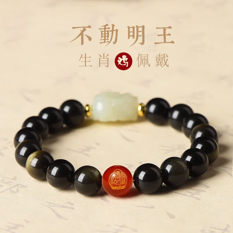 Zodiac Hetian Jade & Red Agate Bracelet – Aligned with Your Year, Rooted in Protection